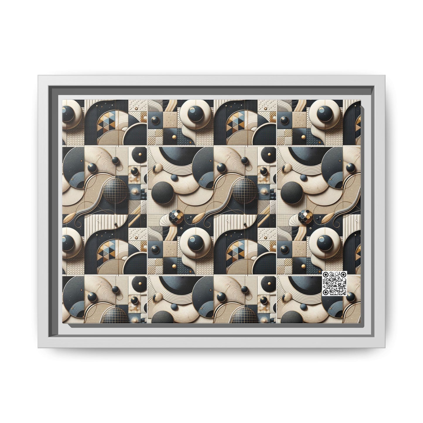 Tech-forward Luxe Streetwear Tech Luxe Fusion Matte Canvas, Framed (multi-color) - 8404 Design-71 A