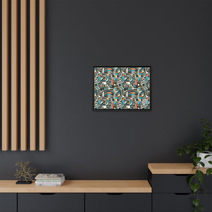 Digital Street Art Urban Street Style Matte Canvas, Framed (multi-color) - 8404 Design-81 A