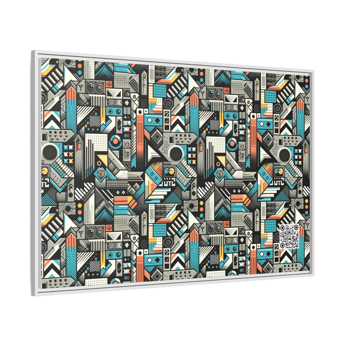 Digital Street Art Urban Street Style Matte Canvas, Framed (multi-color) - 8404 Design-81 A