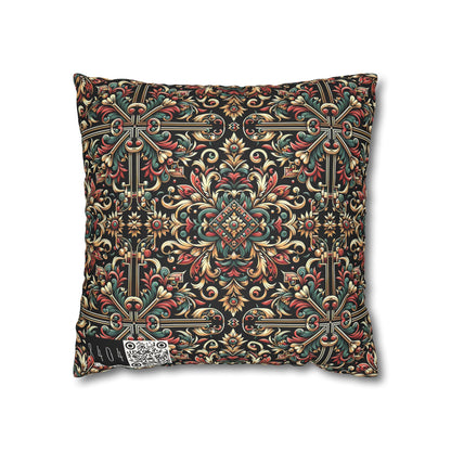 Streetwear Renaissance Artistic Clash of Old and New Faux Suede Square Pillowcase - 8404 Design-46
