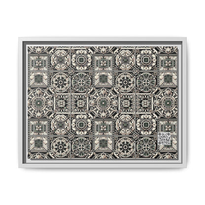 Cyber Garden Party Tech Garden Extravaganza Matte Canvas, Framed (multi-Color) - 8404 Design-45 A