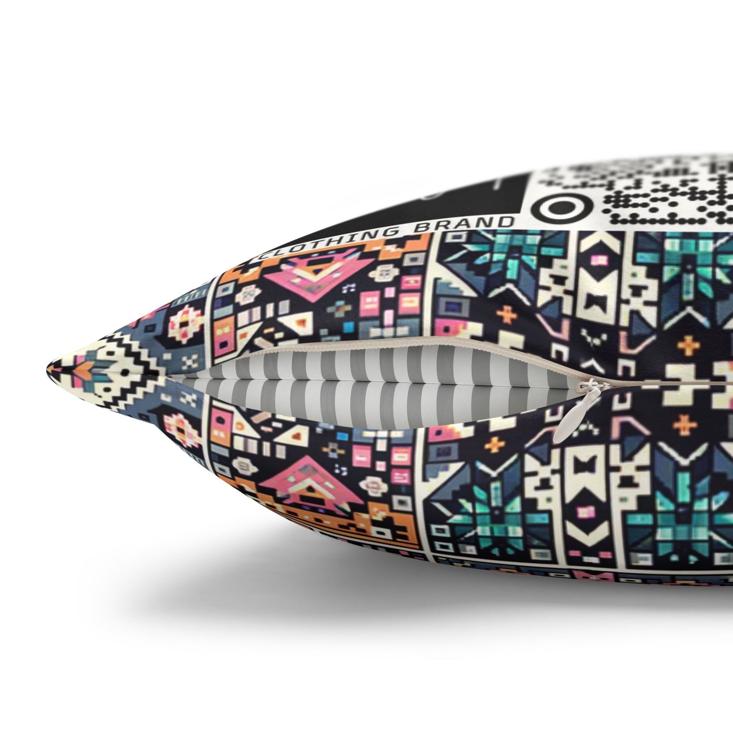 Faux Suede Square Pillowcase - 8404 Design-02