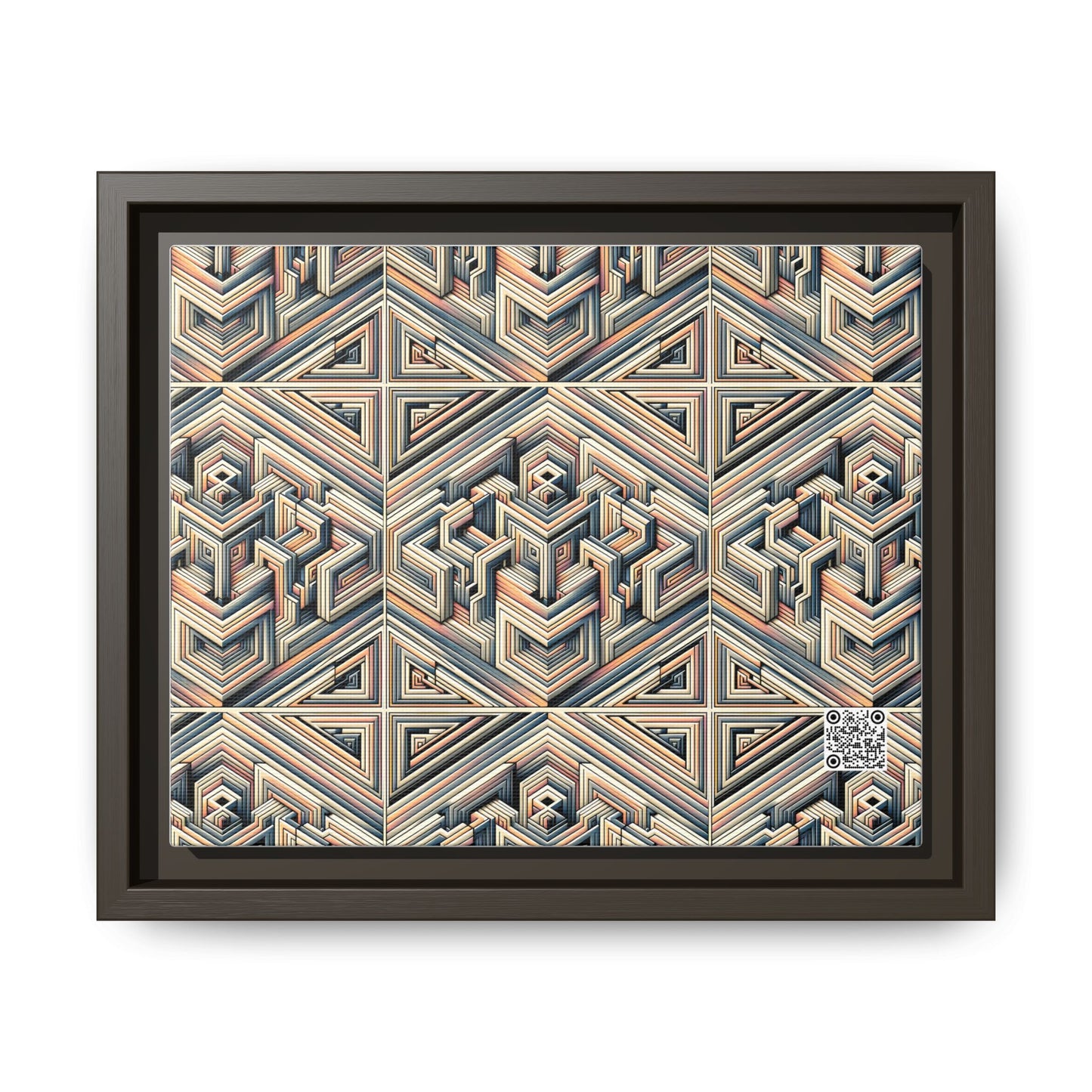Tech Illusion Graphics Futuristic Artistry Matte Canvas, Framed (multi-color) - 8404 Design-52 B