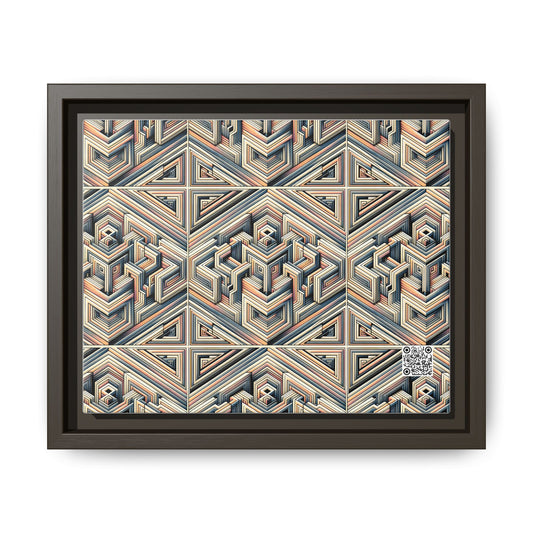 Tech Illusion Graphics Futuristic Artistry Matte Canvas, Framed (multi-color) - 8404 Design-52 B