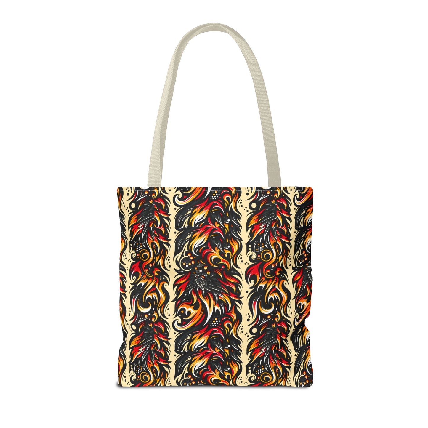 Flame Graphics Maximalist Streetwear Tote Bag - 8404 Design-65