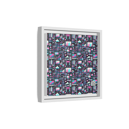 Digital Rebellion Youthful Streetwear with a Rebellious Digital Twist Matte Canvas, Framed (multi-color) - 8404 Design-71 B