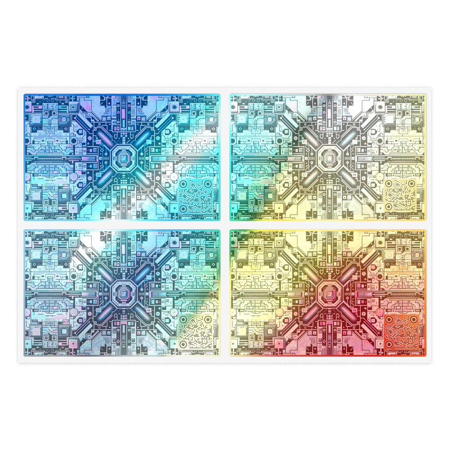 Digital Renaissance Tech-Forward Maximalism Sticker Sheets - 8404 Design-44