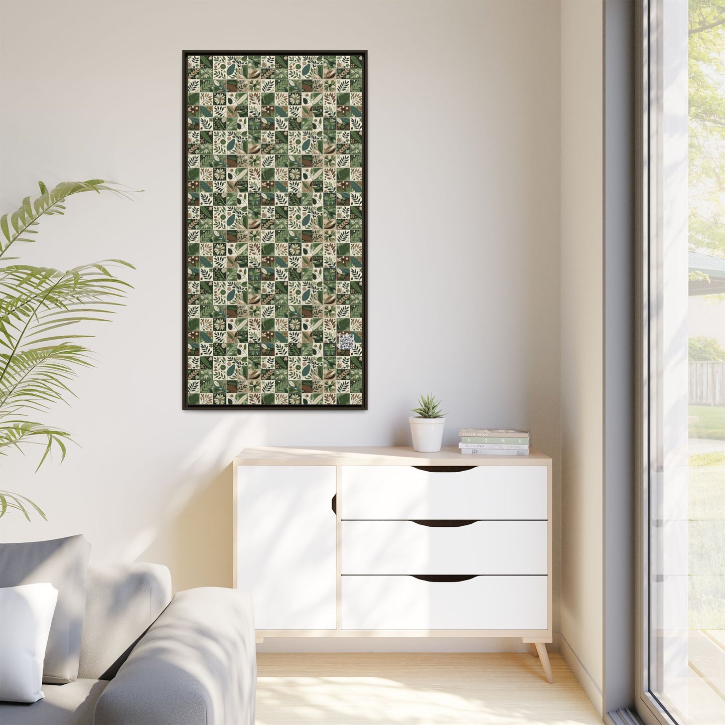 Streetwear Sustainability Environmentally Conscious Streetwear with a Natural Aesthetic Matte Canvas, Framed (multi-color) - 8404 Design-57 B