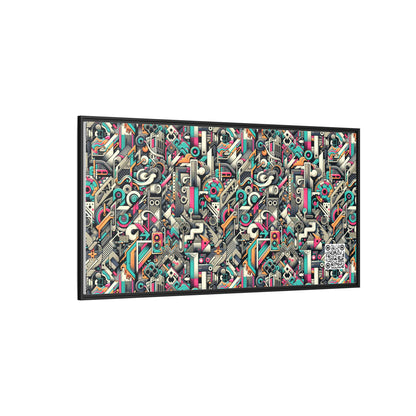 Digital Street Art Urban Street Style Matte Canvas, Framed (multi-color) - 8404 Design-74 B