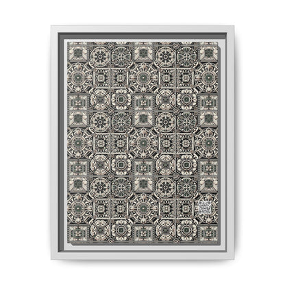 Cyber Garden Party Tech Garden Extravaganza Matte Canvas, Framed (multi-Color) - 8404 Design-45 A