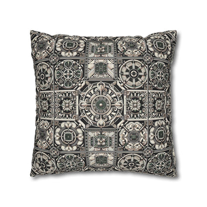 Cyber Garden Party Tech Garden Extravaganza Spun Polyester Square Pillowcase - 8404 Design-45