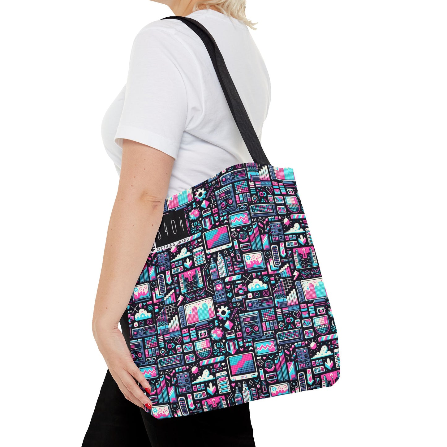 Digital Rebellion Youthful Streetwear with a Rebellious Digital Twist Tote Bag - 8404 Design-71
