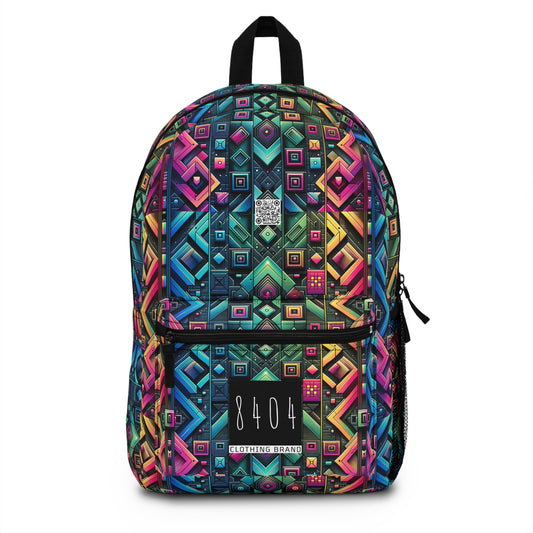 Tech-Inspired Graphics Cyberpunk Cool Backpack - 8404 Design-58