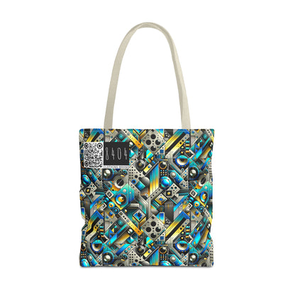 Tech Art Fusion Tech-Forward Streetwear Tote Bag - 8404 Design-50