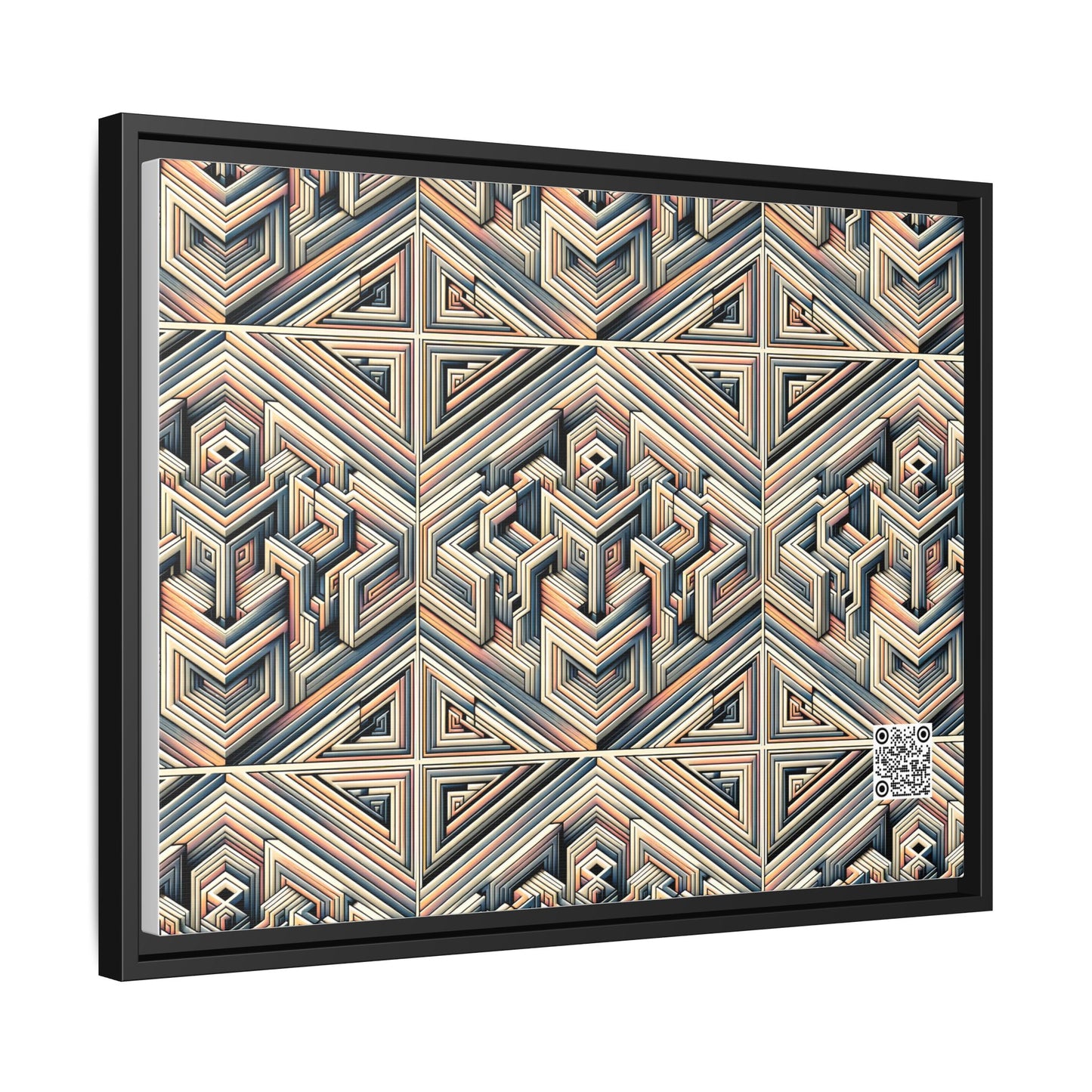 Tech Illusion Graphics Futuristic Artistry Matte Canvas, Framed (multi-color) - 8404 Design-52 A