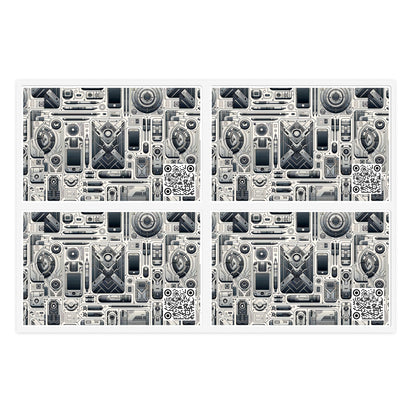 Tech Utility Gear Tech-Forward Minimalism Sticker Sheets - 8404 Design-39