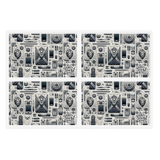 Tech Utility Gear Tech-Forward Minimalism Sticker Sheets - 8404 Design-39