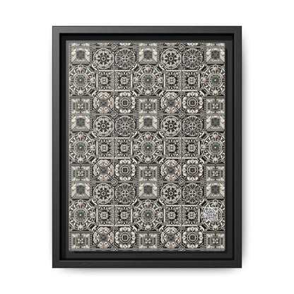 Cyber Garden Party Tech Garden Extravaganza Matte Canvas, Framed (multi-Color) - 8404 Design-45 A