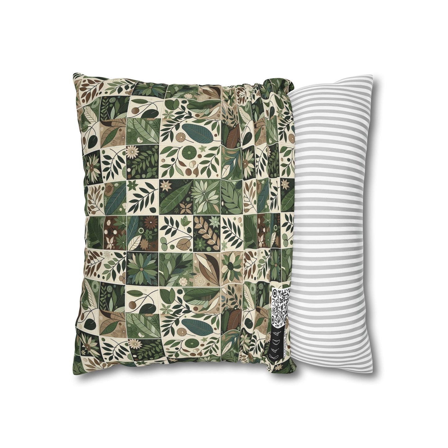 Streetwear Sustainability Environmentally Conscious Streetwear with a Natural Aesthetic Spun Polyester Square Pillowcase - 8404 Design-57