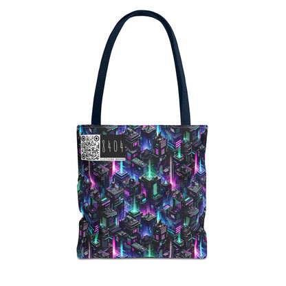 Tech Noir Graphics Futuristic Tech Aesthetics Tote Bag - 8404 Design-55