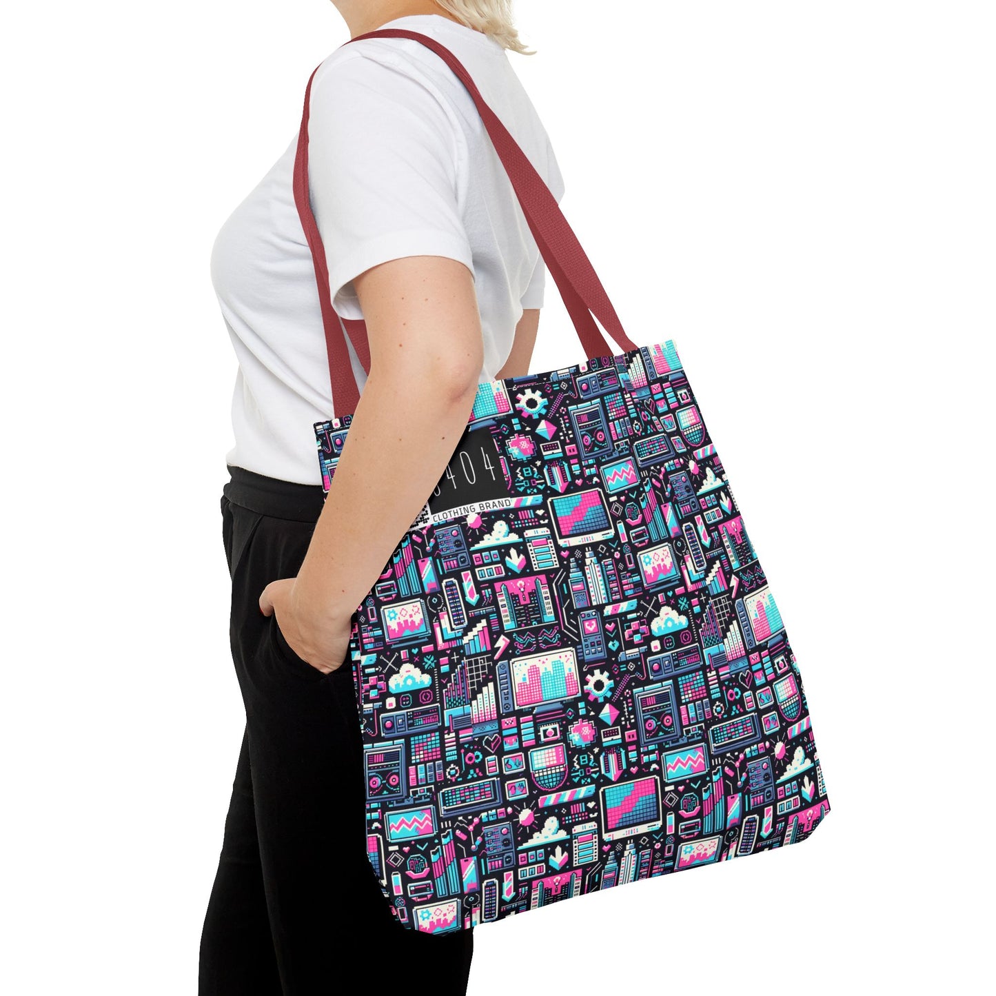 Digital Rebellion Youthful Streetwear with a Rebellious Digital Twist Tote Bag - 8404 Design-71