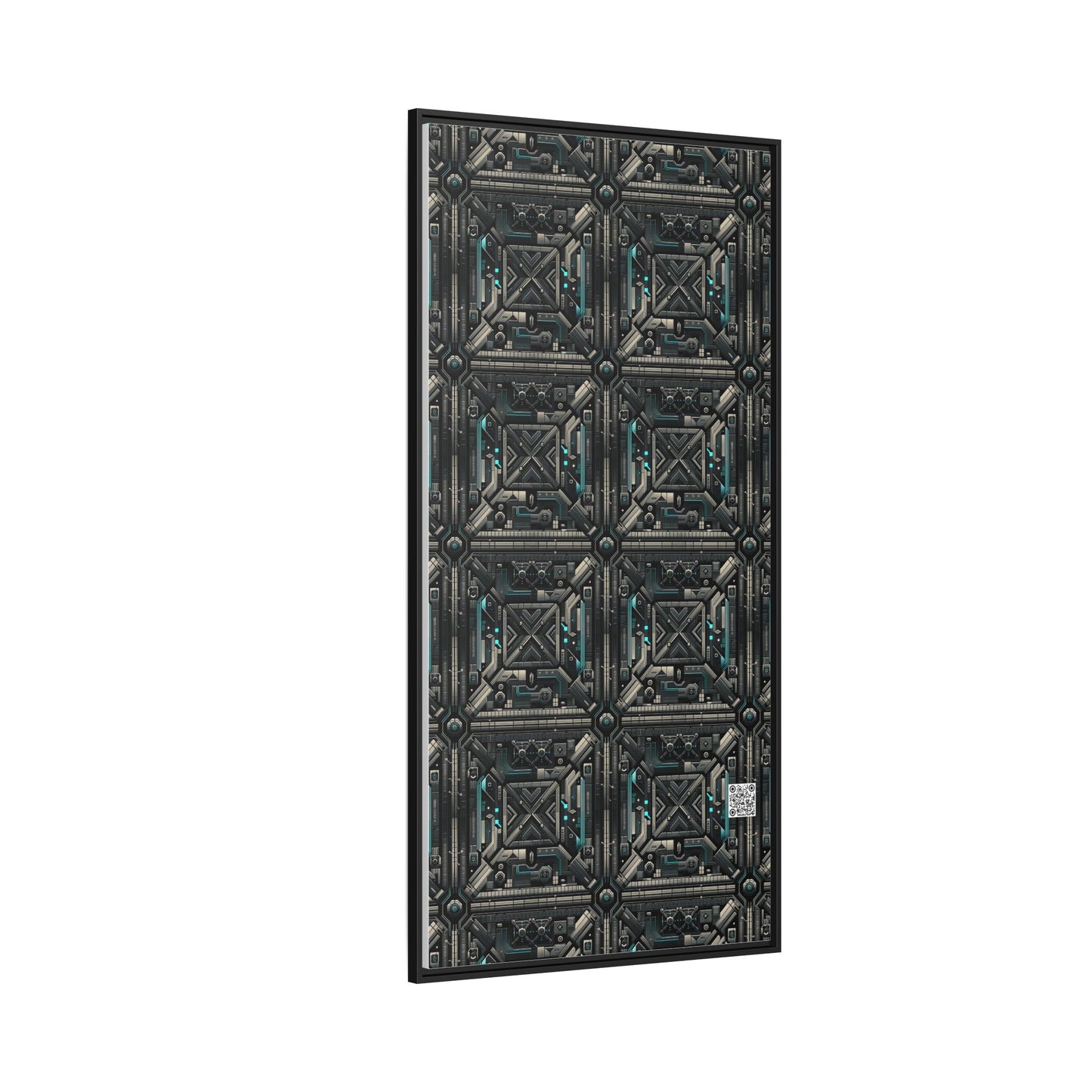 Tech Noir Futuristic Tech Aesthetic with a Dark Twist Matte Canvas, Framed (multi-color) - 8404 Design-59 A