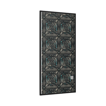 Tech Noir Futuristic Tech Aesthetic with a Dark Twist Matte Canvas, Framed (multi-color) - 8404 Design-59 A