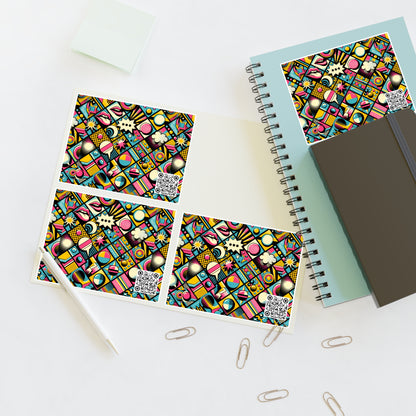 Neon Pop Art Revival Pop Culture Retro Sticker Sheets - 8404 Design-46