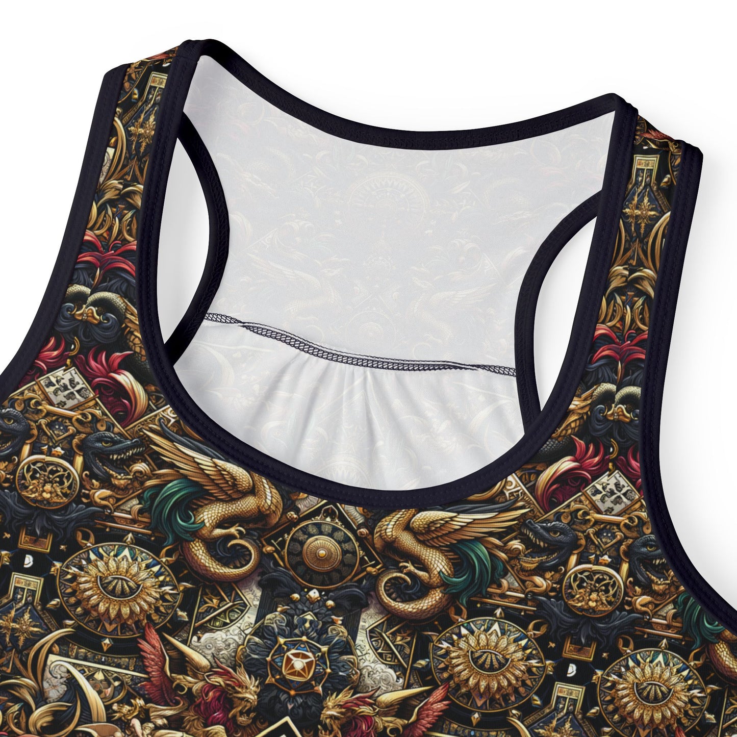 Digital Renaissance Luxurious Streetwear Inspired By Classical Art With a Modern Twist Women's Tank Top - 8404 Design-76