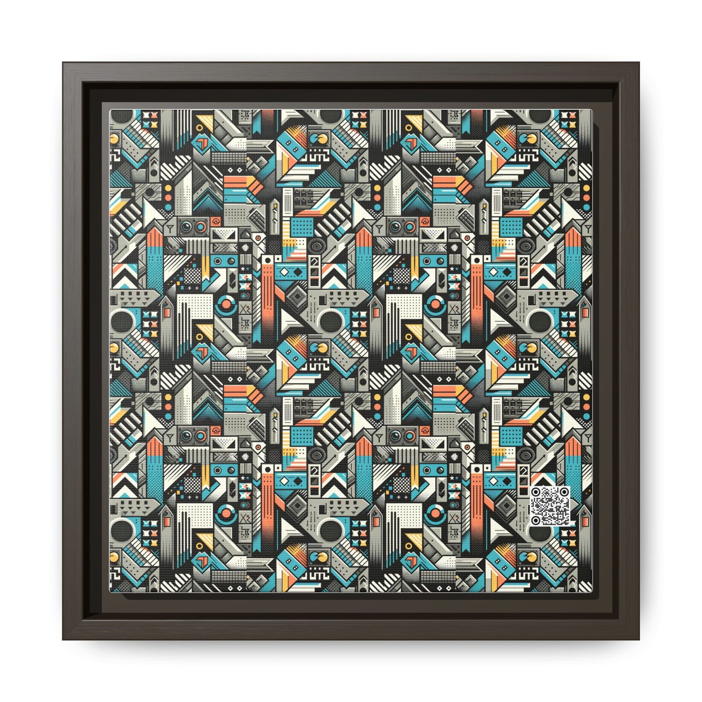 Digital Street Art Urban Street Style Matte Canvas, Framed (multi-color) - 8404 Design-81 B
