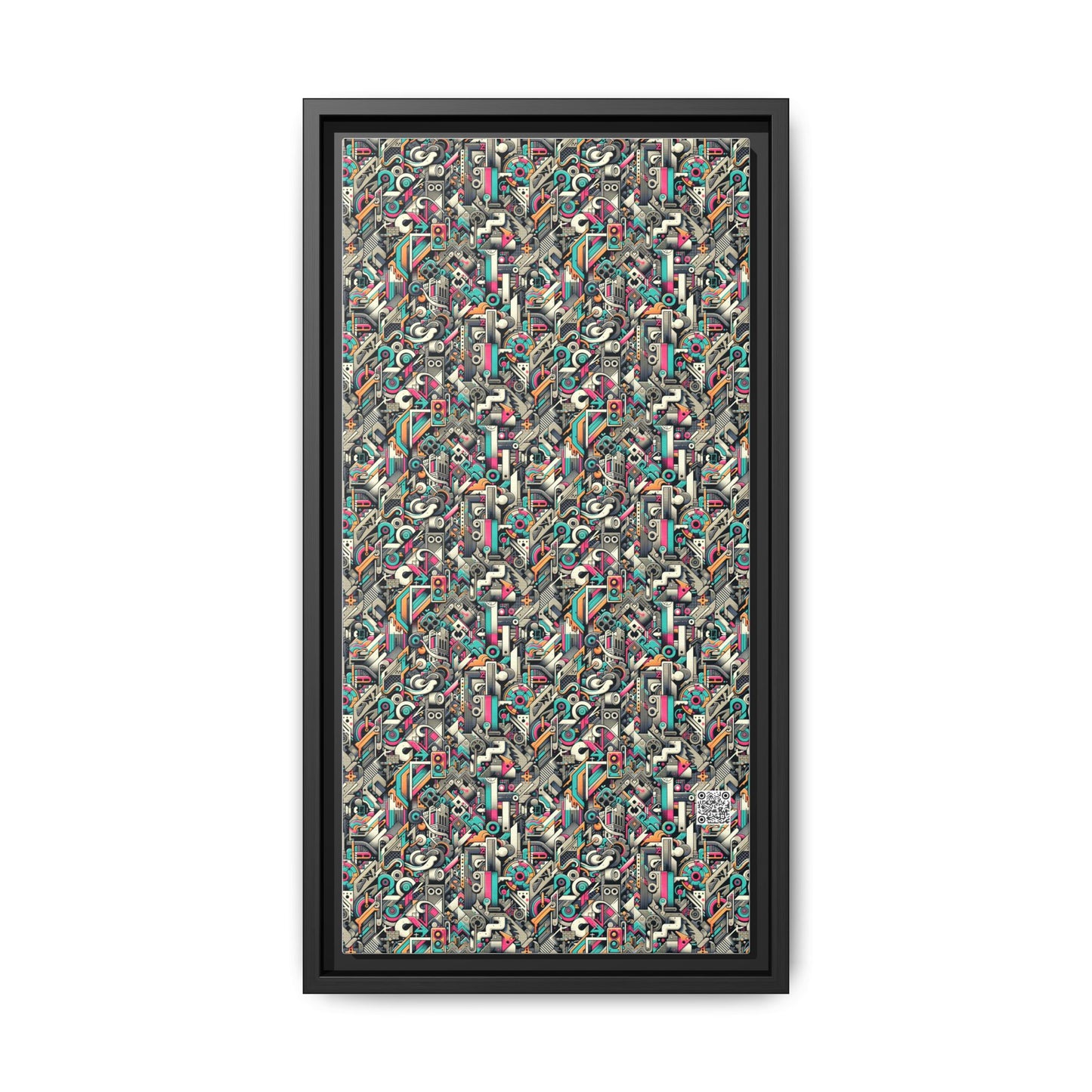 Digital Street Art Urban Street Style Matte Canvas, Framed (multi-color) - 8404 Design-74 B