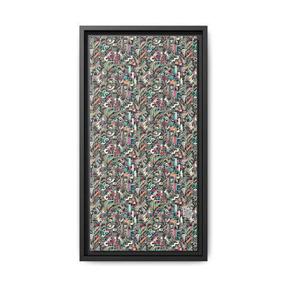 Digital Street Art Urban Street Style Matte Canvas, Framed (multi-color) - 8404 Design-74 B