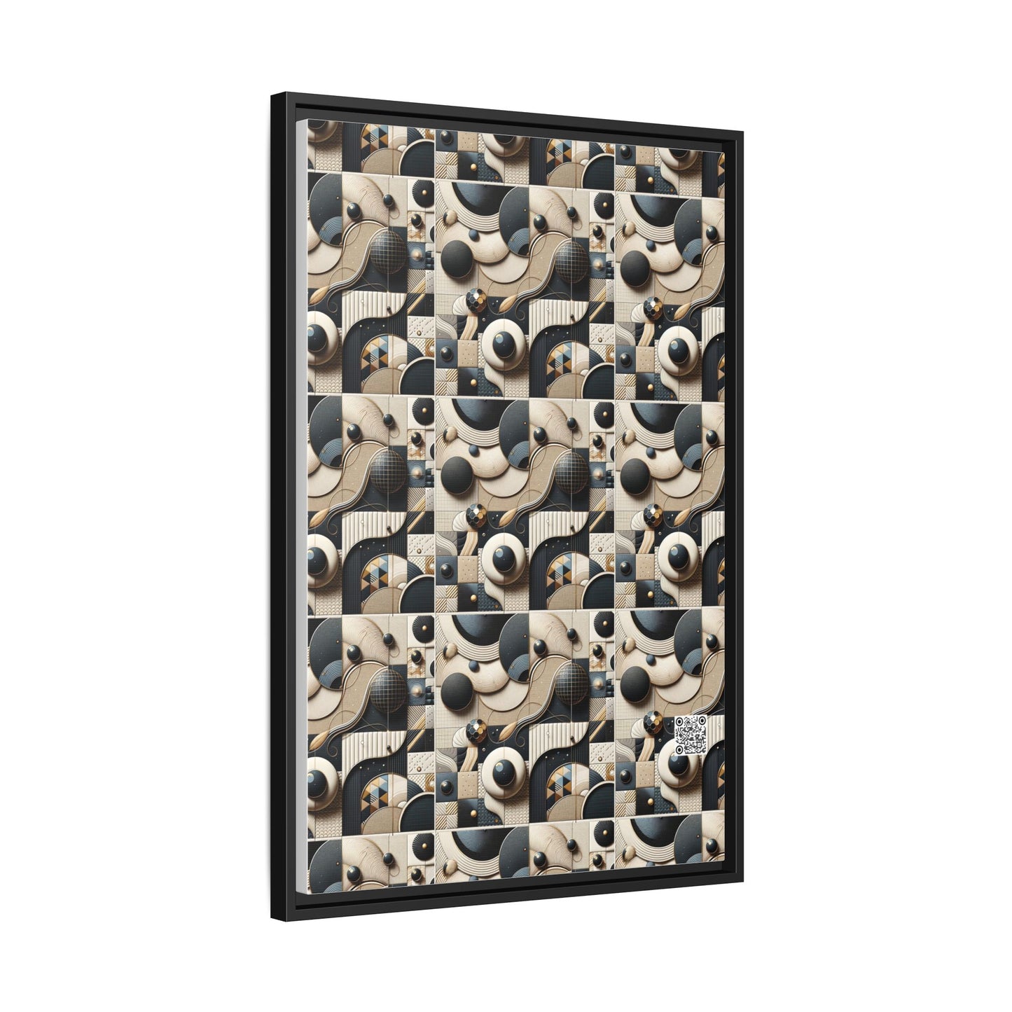 Tech-forward Luxe Streetwear Tech Luxe Fusion Matte Canvas, Framed (multi-color) - 8404 Design-71 A