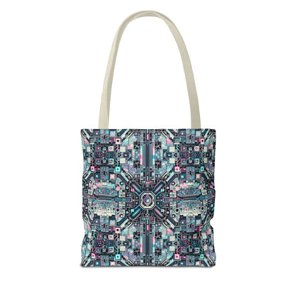 Digital Renaissance Tech-Forward Maximalism Tote Bag - 8404 Design-44