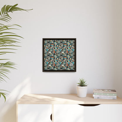 Digital Street Art Urban Street Style Matte Canvas, Framed (multi-color) - 8404 Design-81 B