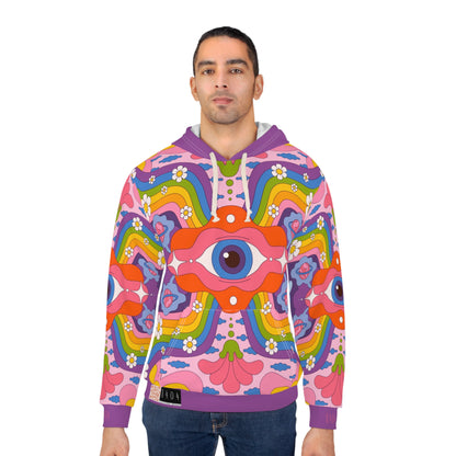 8404's Unisex Adult "the Eye of Trance in Purple" Fashion Pullover Hoodie