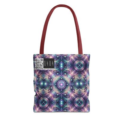 Iridescent Tech Fusion Tech-Forward Streetwear Tote Bag - 8404 Design-61