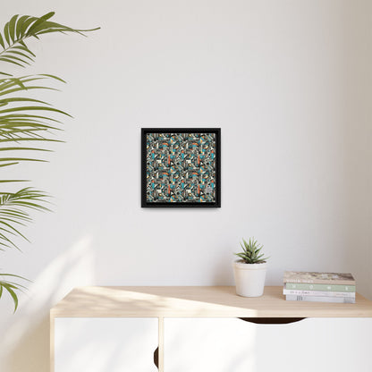 Digital Street Art Urban Street Style Matte Canvas, Framed (multi-color) - 8404 Design-81 B
