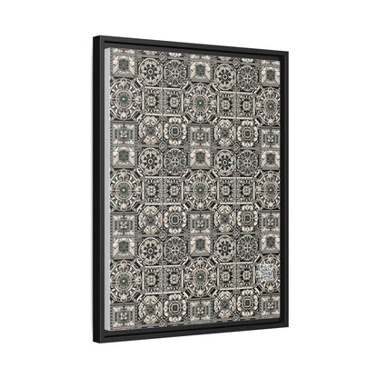 Cyber Garden Party Tech Garden Extravaganza Matte Canvas, Framed (multi-Color) - 8404 Design-45 A