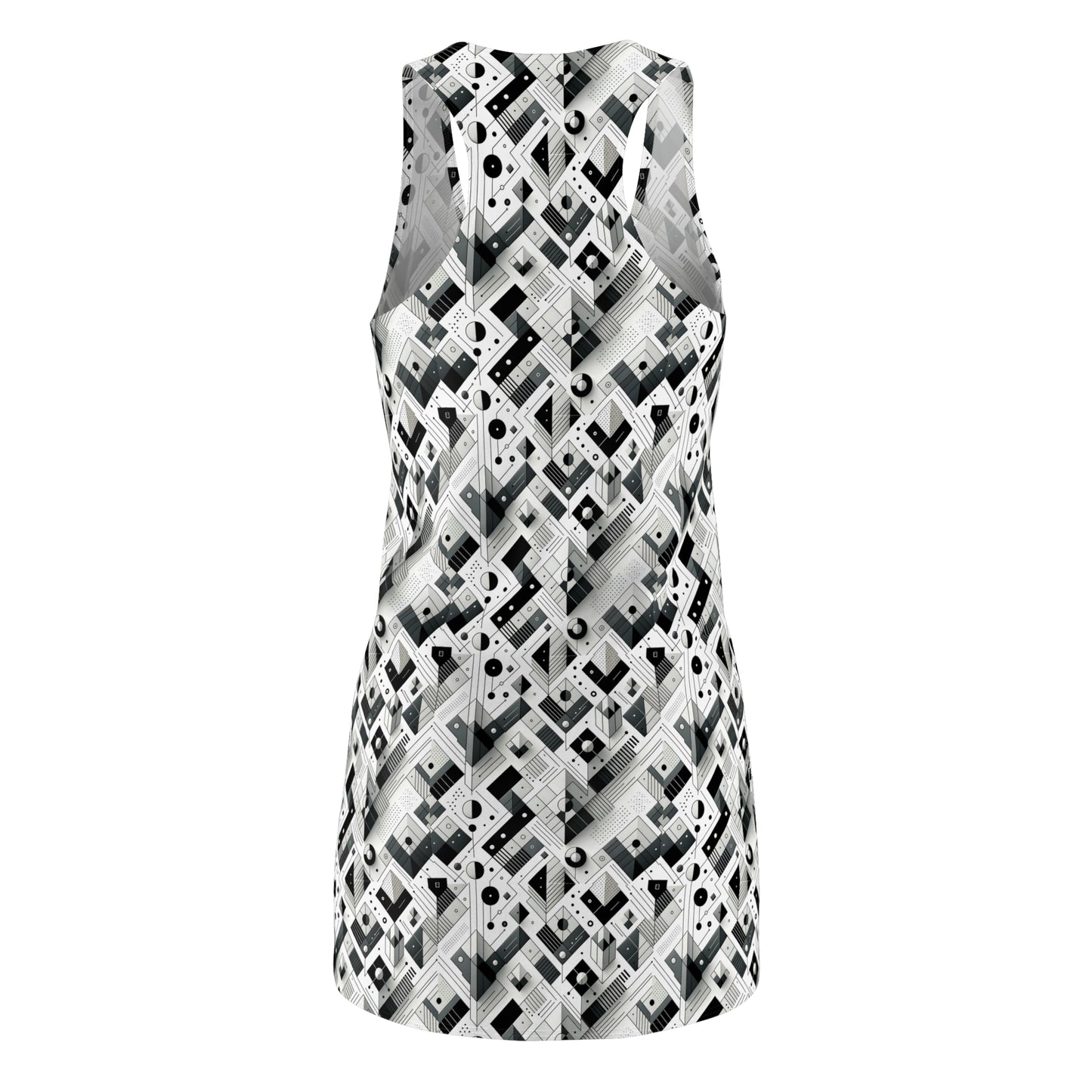 Digital Minimalism Minimalist Tech Women's Cut & Sew Racerback Dress - 8404 Design-69