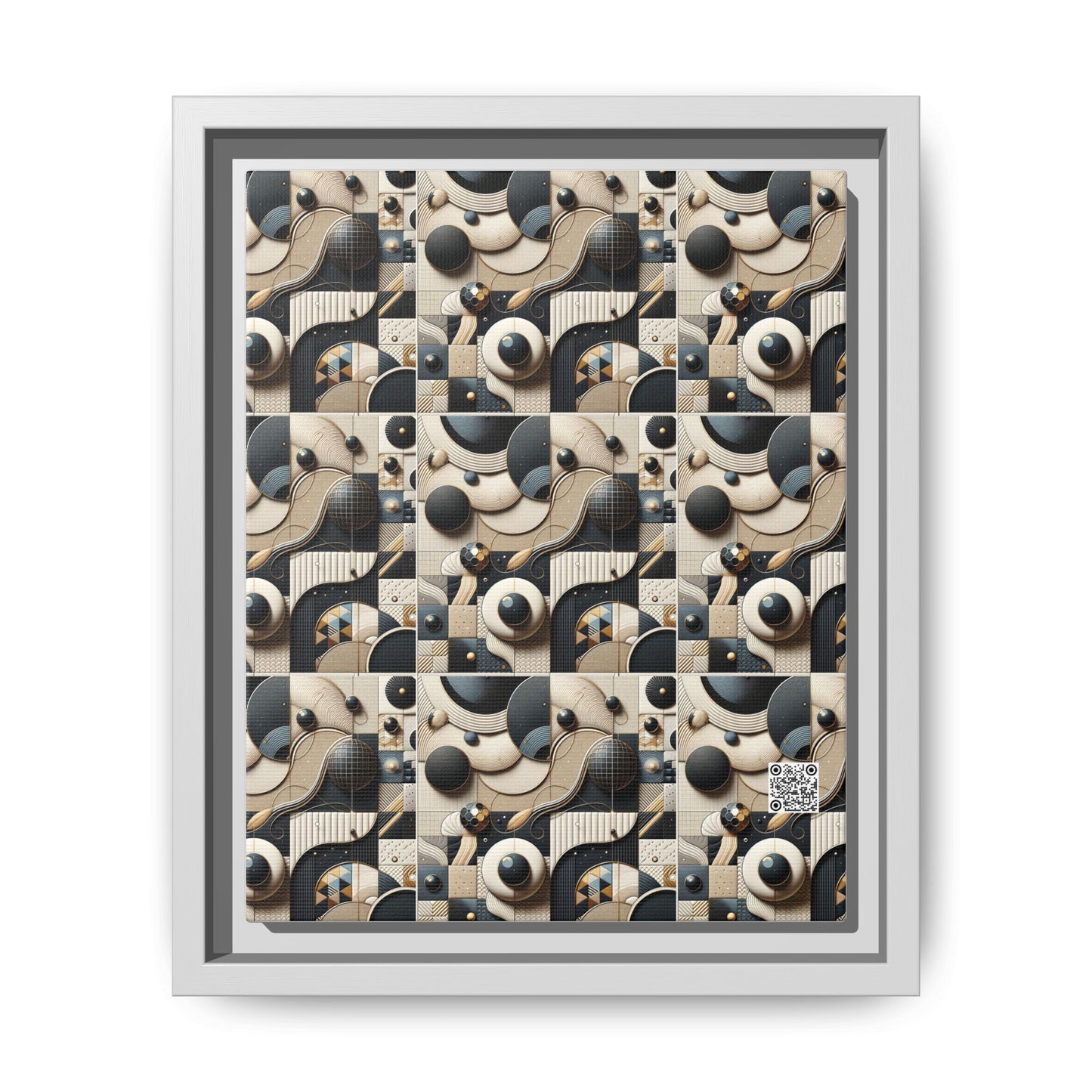 Tech-forward Luxe Streetwear Tech Luxe Fusion Matte Canvas, Framed (multi-color) - 8404 Design-71 B