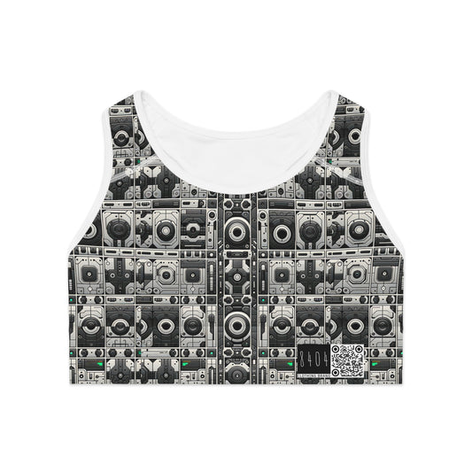 Tech Utility Aesthetics Tech-Forward Minimalism Sports Bra - 8404 Design-60