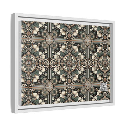 Cyber Garden Party Tech Garden Extravaganza Matte Canvas, Framed (multi-Color) - 8404 Design-66 A