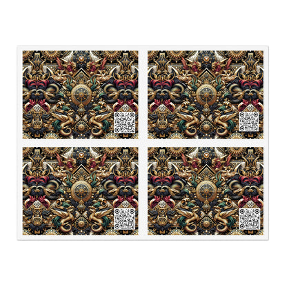 Digital Renaissance Luxurious Streetwear Inspired By Classical Art With a Modern Twist Sticker Sheets - 8404 Design-76