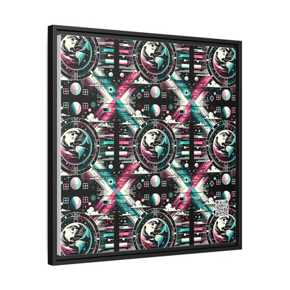 Digital Artistry Digital-native Streetwear Matte Canvas, Framed (multi-color) - 8404 Design-62 A