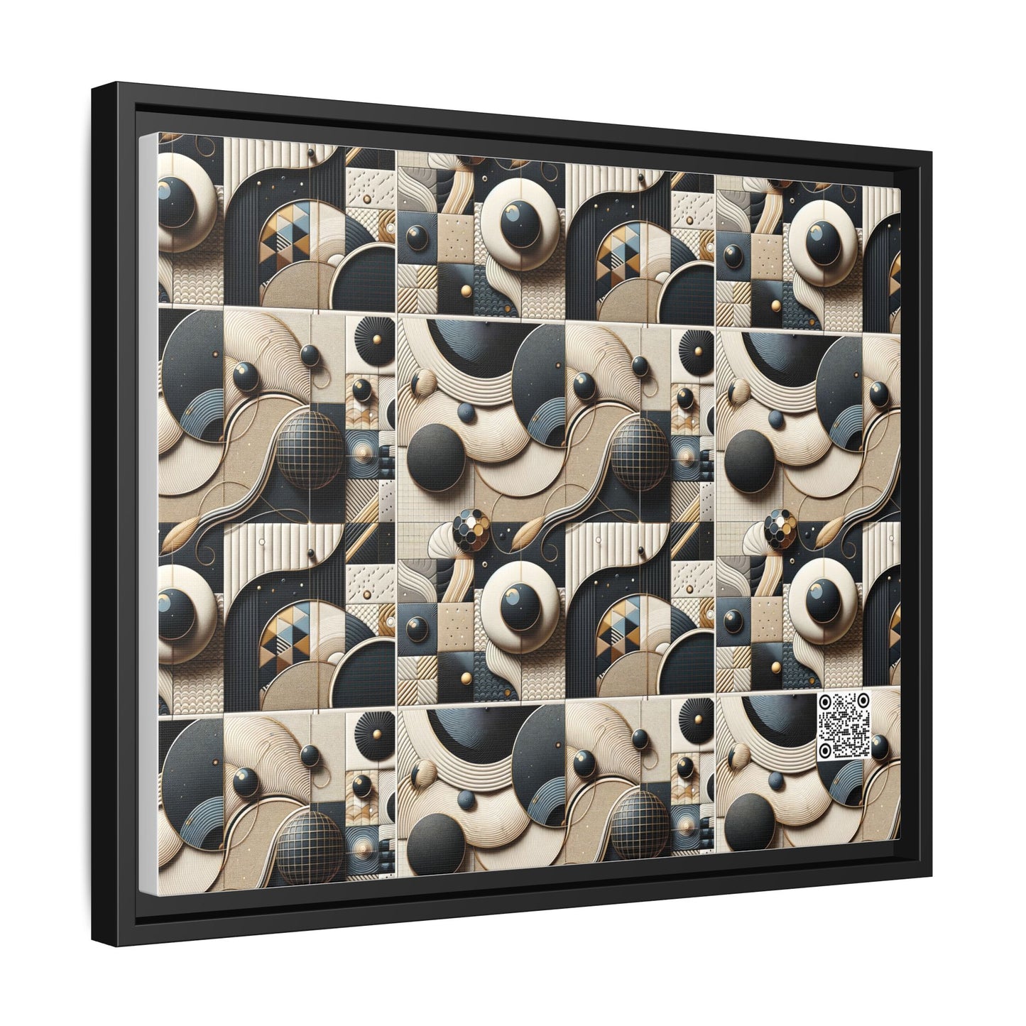 Tech-forward Luxe Streetwear Tech Luxe Fusion Matte Canvas, Framed (multi-color) - 8404 Design-71 A