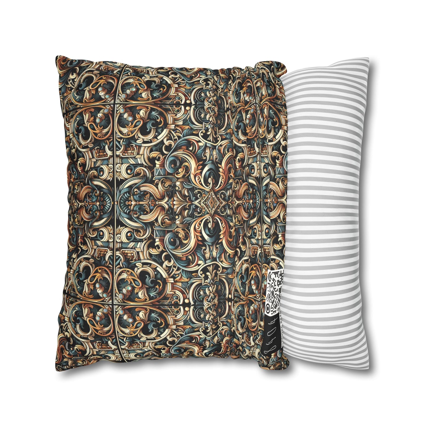 Urban Renaissance Historical Fusion With Street Edge Faux Suede Square Pillowcase - 8404 Design-59