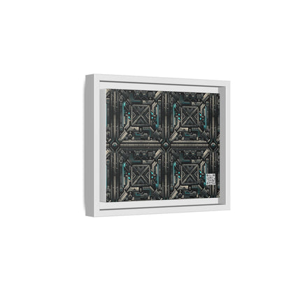 Tech Noir Futuristic Tech Aesthetic with a Dark Twist Matte Canvas, Framed (multi-color) - 8404 Design-59 B