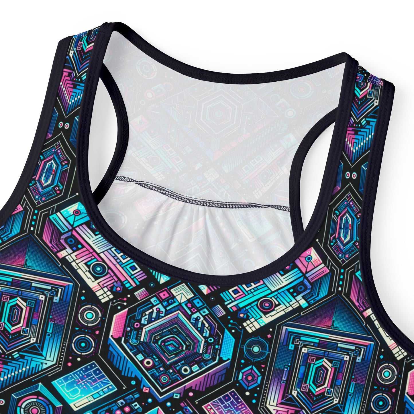 Digital Dreamland Futuristic Tech Aesthetic Women's Tank Top - 8404 Design-46