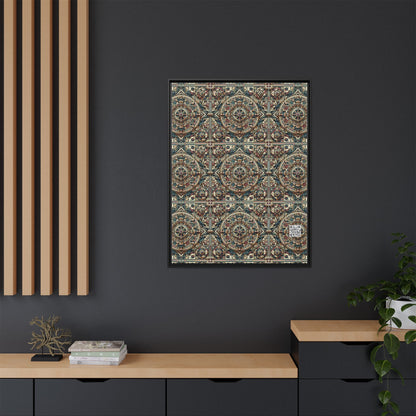 Urban Renaissance Historical Fusion With Street Edge Matte Canvas, Framed (multi-Color) - 8404 Design-57 A